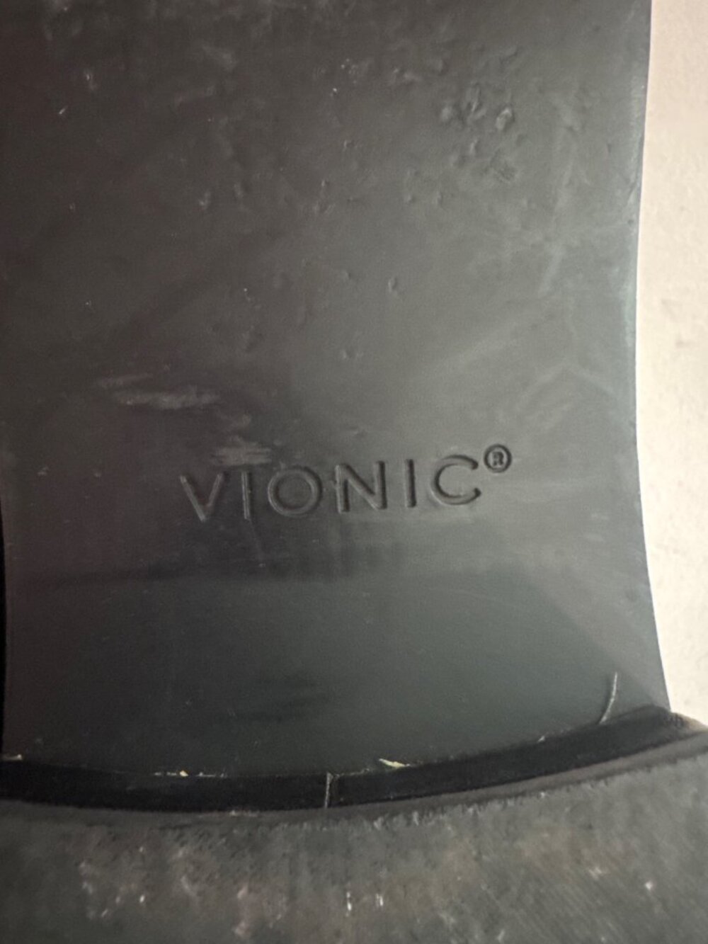 Vionic Women Shoes Sz 10 Black Pebbled Leather Sellah Low-Heeled Loafers Classic - Picture 7 of 12